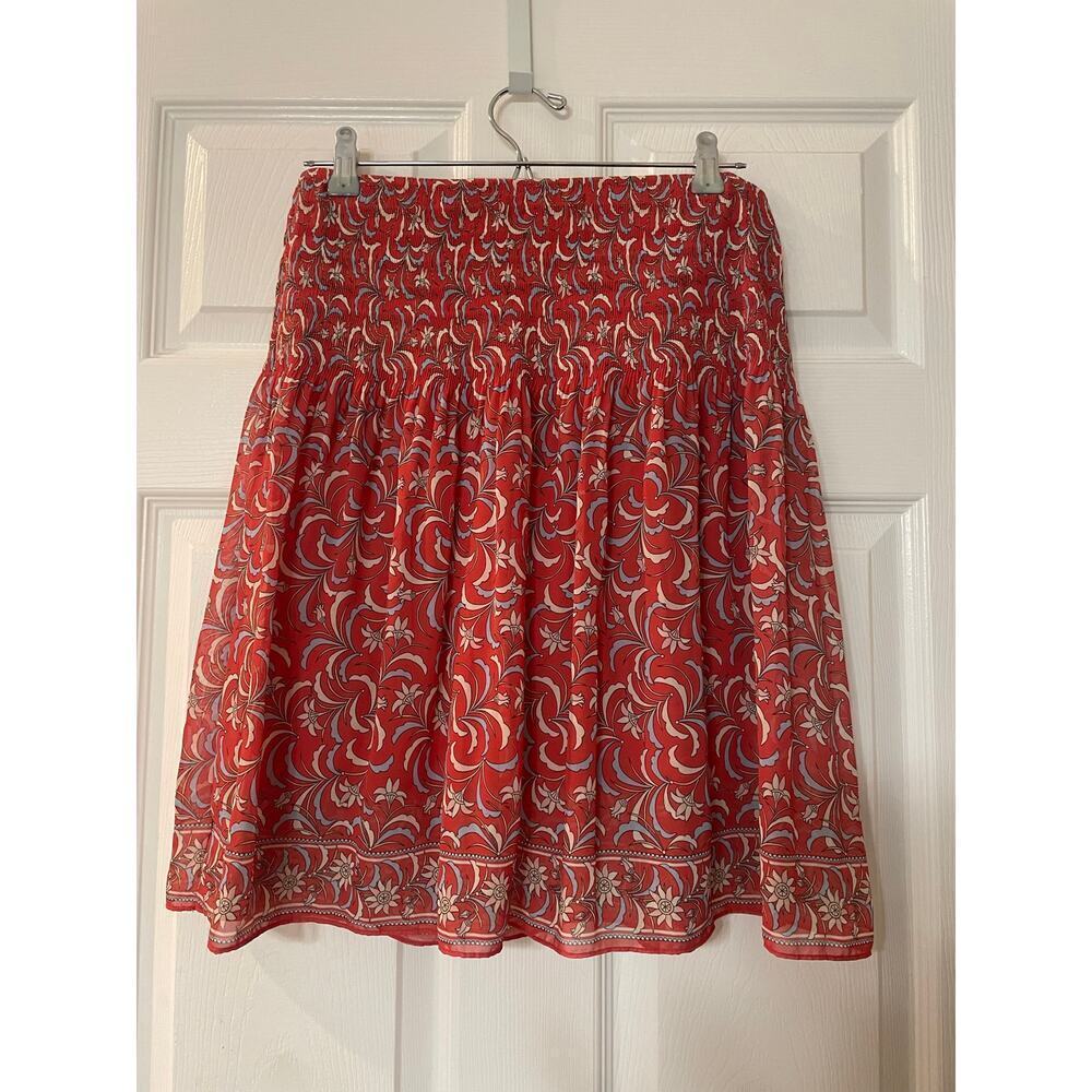 Max Studio Women's Short Printed Pleated Skirt size Medium - Picture 2 of 12
